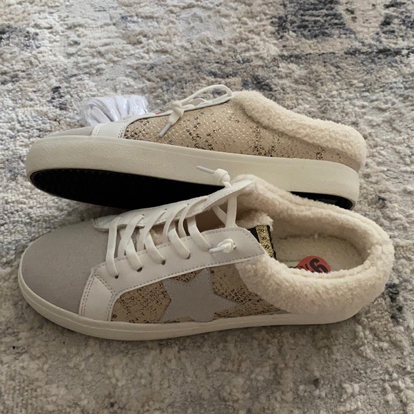 Vintage Havana Shoes - Vintage Havana Mix Gold Snake Sherpa-Lined Shoes